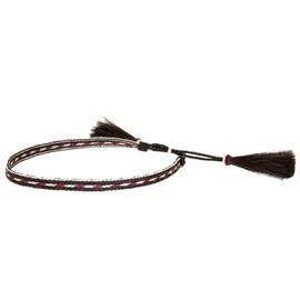Austin Accent Inc Mens Austin Accent 5 Strand 2 Tassel Red/White Hat Band One Size Burgundy/Black/White