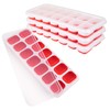 4 Pack Ice Tray Durable & Flexible, Silicone 14 Ice