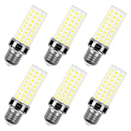 6 Pack LED Corn Light Bulb 200w Equivalent 2500 Lumen 5000K Cool Daylight White 20W E26/E27 Base Non-dimmable Ceiling Fan Led Light Bulb for Home Garage Warehouse Indoor Outdoor Led Corn Bulb