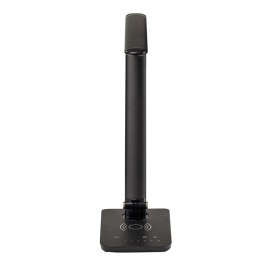 Pemberly Row Pivoting LED Lamp- Wireless Charging Pad & USB Port - Black