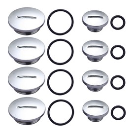 CQSPMOTO 4 Sets of Quad Engine Stator Side Cover Caps with Seals for ATV 50cc 70cc 90cc 110cc 125cc Engine Motor Stator