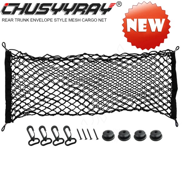 CHUSYYRAY Black Envelope Cargo Net Kit For Jeep Compass Patriot
