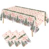 3 Pcs Christmas Snowman Tablecloth Christmas Decorations Xmas Tree Party
