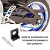 ECSiNG 2pcs 15mm Hole Diameter Motorcycle Chain Tensioner CNC Tensioner