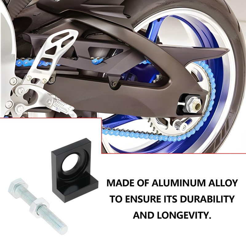 ECSiNG 2pcs 15mm Hole Diameter Motorcycle Chain Tensioner CNC Tensioner