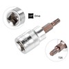 TA-VIGOR Torx-Bit-Stecknuss, 3/8-Zoll-Antrieb x T25 CR-V-Schlüssel-Stecknuss, Premium-S2-Stahl-Bits, Torx-Bit mit 49