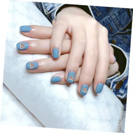 Vaguelly 20pcs Heart Rhinestone Nail Charms for DIY Nail Art Decoration Shiny Glitter Stickers for Glamorous Manicure Design