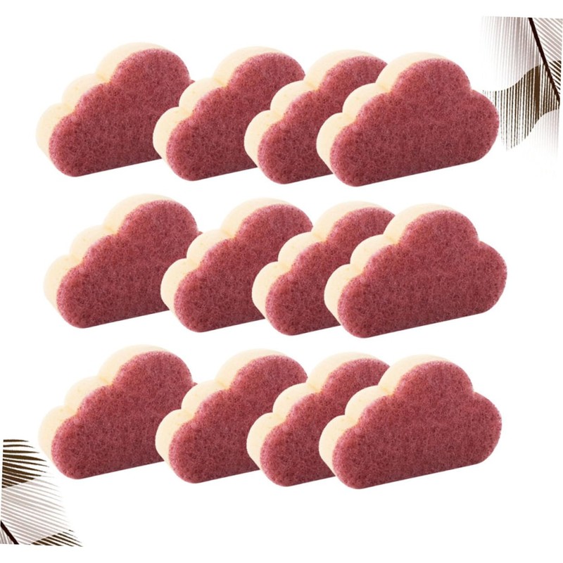 OHPHCALL Practical Kitchen Cleaning Sponge Set 12pcs Cloud Shaped Sponge