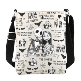 The Nightmare Movie Inspired Crossbody Bag We're Simply Meant to Be Jack And Sally Lover Gift (MEANT TO BE MB CA)