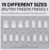 AILLSA Nail Tips - 450 PCS Short Almond Upgraded Matte