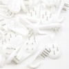 Yosawo 30 Pieces Picture Hooks Non-Trace Hook Plastic Hardwall Hanger