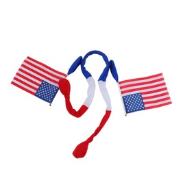 TOVINANNA Usa Flag Headband Comfortable Lightweight Patriotic Independence Day Hair Accessory for Party Sports Fans with Handswing Design for Outdoor Celebrations and Family Gatherings