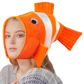 Jococs Clown Fish Hat Clownfish Costume Ocean Animal Costume Sea Animal Cosplay Dress Up Themed Parties