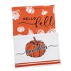 BIUDECO 2Pcs Autumn Pumpkin Kitchen Towels Absorbent Multi Function Washcloths