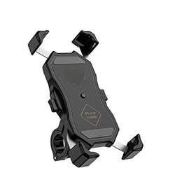 Soporte de navegación Cargador inalámbrico de 15 W Soporte para teléfono para motocicleta Soporte móvil para bicicleta Soporte para teléfono celular  