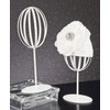 Small White Metal Hat Wig Stand
