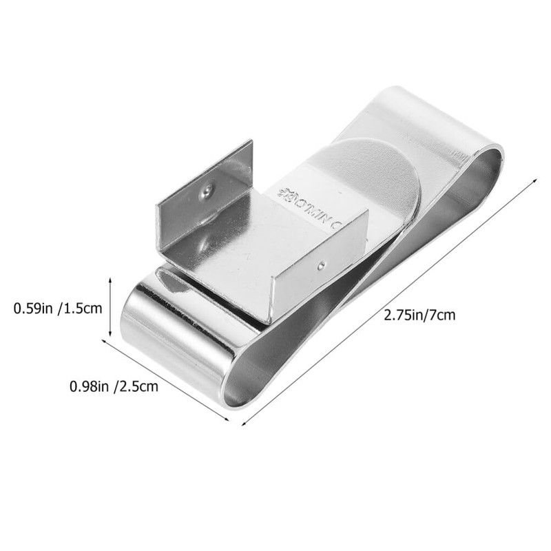 Sosoport Snooker Pool Chalk Holder Clamp Magnetic Billiard Accessory Metal