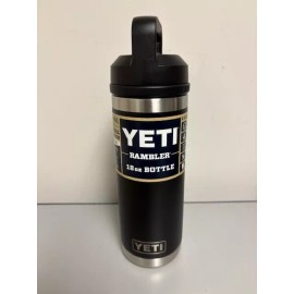 NEW YETI® 18oz Bottle Original Classic Black - Brand New Chug Bottle