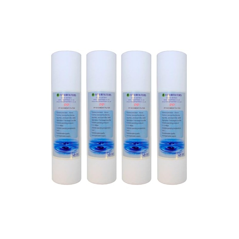 Finerfilters 10" Standard Sediment Filter 1 Micron 4 Pack