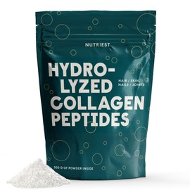 Nutriest Bovine Collagen Peptides Powder (300 g) I Halal Collagen I Bovine Collagen Powder I Grass-fed Cattle from Europe I for Joint Comfort, Gut Health & Radiant Skin I Collagen Type 1 and 3