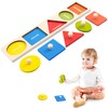 Wooden Shape Peg Shape Puzzle Baby Wooden Jigsaw Toddler Puzzles