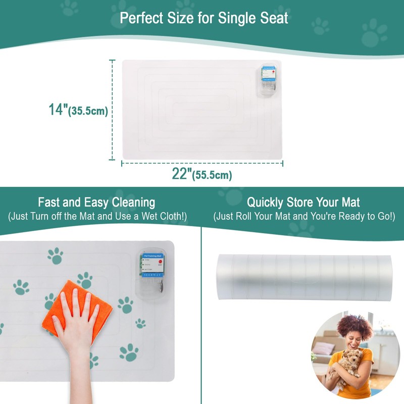 SEERWAY 2-Pack Pet Shock Mat for Dogs & Cats -