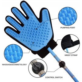 ARC-POWER Dog Pet Bathing Grooming Massaging Glove Hair Remover Brush Shower Water Sprayer
