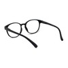 SA106 Round Thin Keyhole Horn Rim Plastic Reading Glasses Black