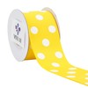 MEEDEE Yellow and White Polka Dot Ribbon Grosgrain Ribbon for