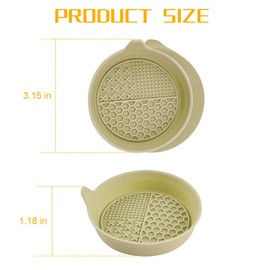 Mandark 4PCS Car Cup Holder Coaster, Silicone Anti-Slip Vehicle Insert Water Bottle Mat, Automotive Interior Insulation Drink Cup Pad Decor Accessories, Universal for SUV, Sedan, Truck (Apricot)