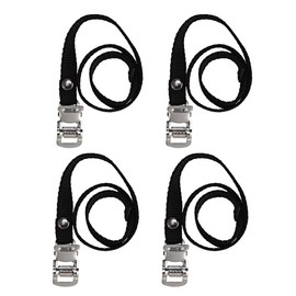 Garneck Correas De Pedal Ajustables De Nailon para Bicicleta con Hebilla De Acero 4 Piezas Correas Resistentes para Pedales De Bicicleta De Montaña Y De Piñón Fijo