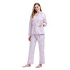 GLOBAL Women's Flannel Pajamas Set 100% Cotton PJs for Women
