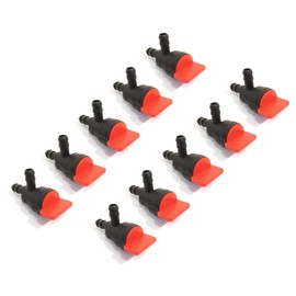The ROP Shop | (Pack of 10) 1/4" Inline Fuel Shut-off Valve, 90° for Tecumseh 35857 & 32961
