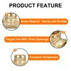 sourcing map Brass Tee Pipe Fitting, G1/2" (Female x Female