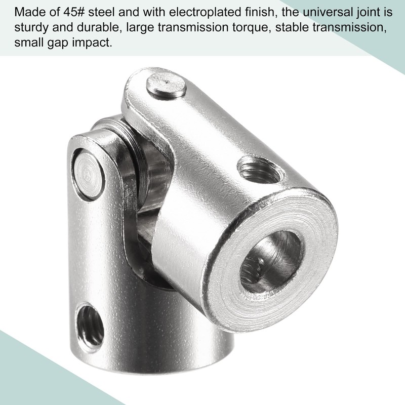 sourcing map 6mm to 8mm Inner Dia Rotatable Universal Joint