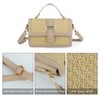 LUI SUI Women Straw Shoulder Purse Summer Beach Straw Crossbody