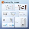addlon Ceiling Fans with Lights, 52 inch Silver Ceiling fan