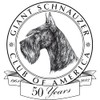 CafePress Giant Schnauzer Club of America Logo Square Sticke Square