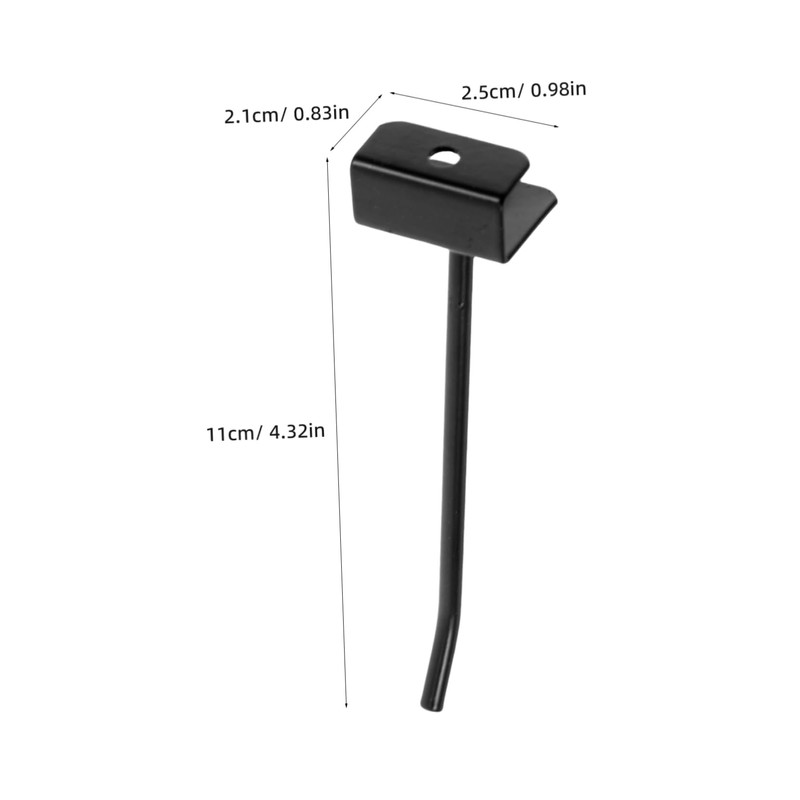 VILLFUL Pcs Slat Wall Hangers Retail Store Display Hooks Metal