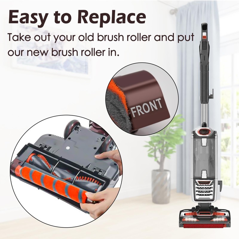 Coodss Replacement Roller Brush Kit Compatible with Shark NV800,NV800W,NV801,NV801Q,NV803,UV810,HV380,HV381,HV382,HV384 Vacuum