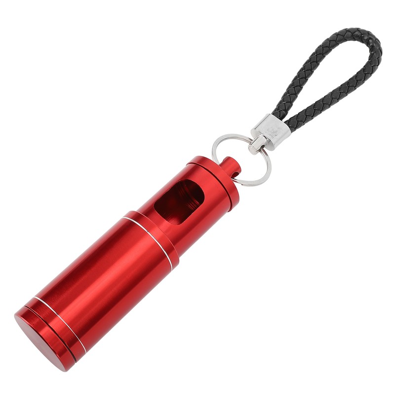 Portable Pocket Ashtray with Keychain Lanyard Retractable Circular Aluminium Alloy