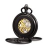 TREEWETO Pocket Watch Unisex Pocket Watch with Chain Analogue Mechanical