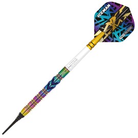 RED DRAGON Gerwyn Iceman Price Ionic 18 g Softip Premium Tungsten Dart Set with Flights and Stems