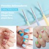 Triko Pinceles de Arte de Úñas, Pincel para Úñas Acrílicas,
