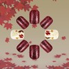 Fall Square Press on Nails - Glossy Thanksgiving Fake Nails,
