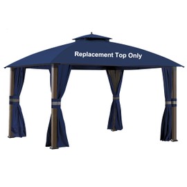 SCOCANOPY Replacement Cover Fit for 10X12 Ft Eagle Brooke Soft Top Gazebo Model A101007600, A101007603, A101007604,(Navy Blue)
