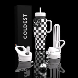 Coldest 36oz Limitless Ultra V8:_Black and White Checkers Ultra_36oz