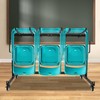 Folding Chair Cart,with 12 Rods,Folding Chair Strorage Rack,for 42 Chairs,Heavy