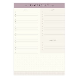 etmamu 656 Daily Planner Appointments Todo Pad A5 75 Sheets