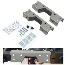 KUAFU 6 Inch Drop Rear C Notch Kit Compatible with 1989-1998 Chevy Silverado/GMC Sierra C1500 K1500 Trucks Bare Metal Steel